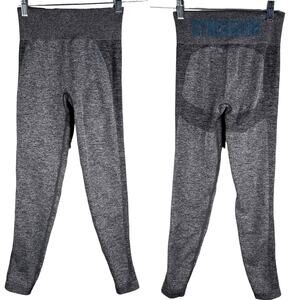 Gymshark High Waisted Leggings Charcoal Marl Smokey Teal Small
